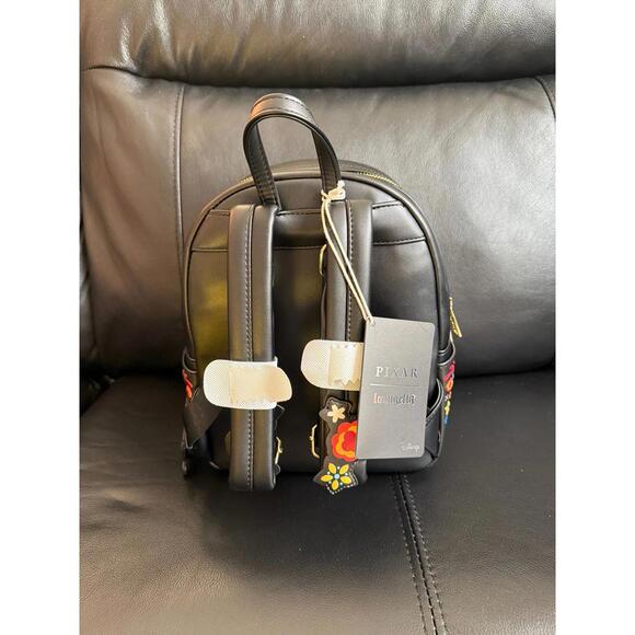 Loungefly Disney Pixar Coco Floral Mini Backpack NWT - In Hand - Picture 7 of 8